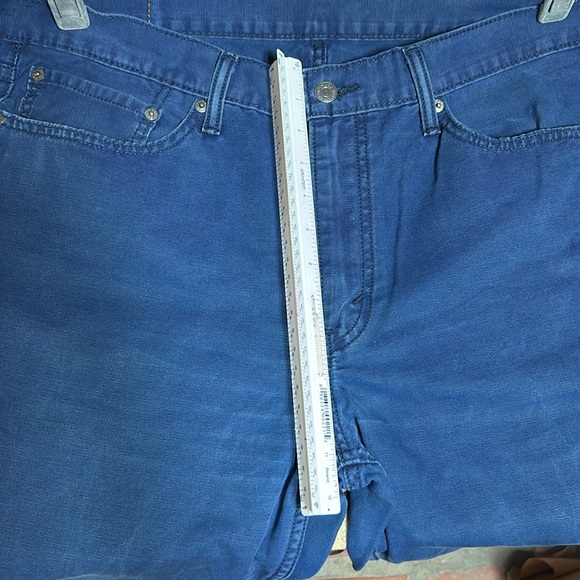 Xl Men’s Levi White Tab Navy Blue 100% Cotton Canvas Jean Material Size W32”L36” - Picture 7 of 9